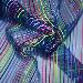 1.5 m*300 yards Colored striped mesh fabric