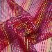 1.5 m*300 yards Colored striped mesh fabric